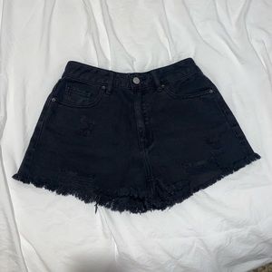 Black High Rise Pacsun Festival Shorts